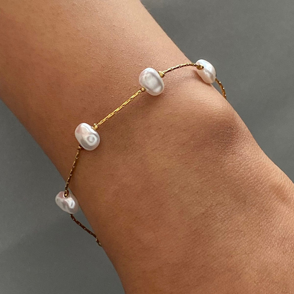 Sphère Baroque Bracelet - 18k Gold Plated Jewelry Switzerland