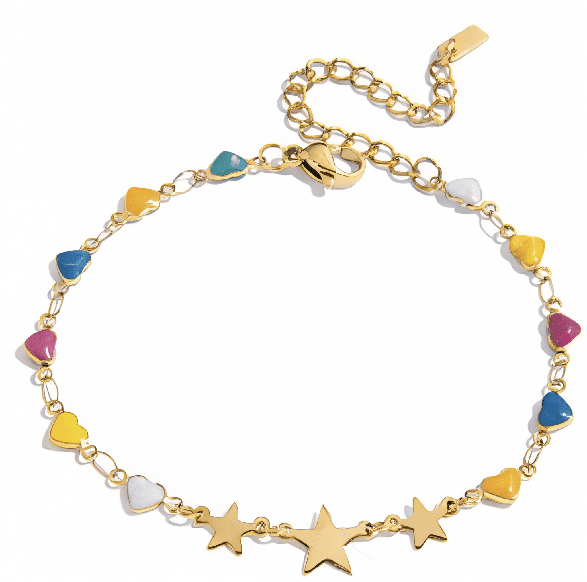 Arc - en - Ciel Céleste Bracelet - 18k Gold Plated Jewelry Switzerland