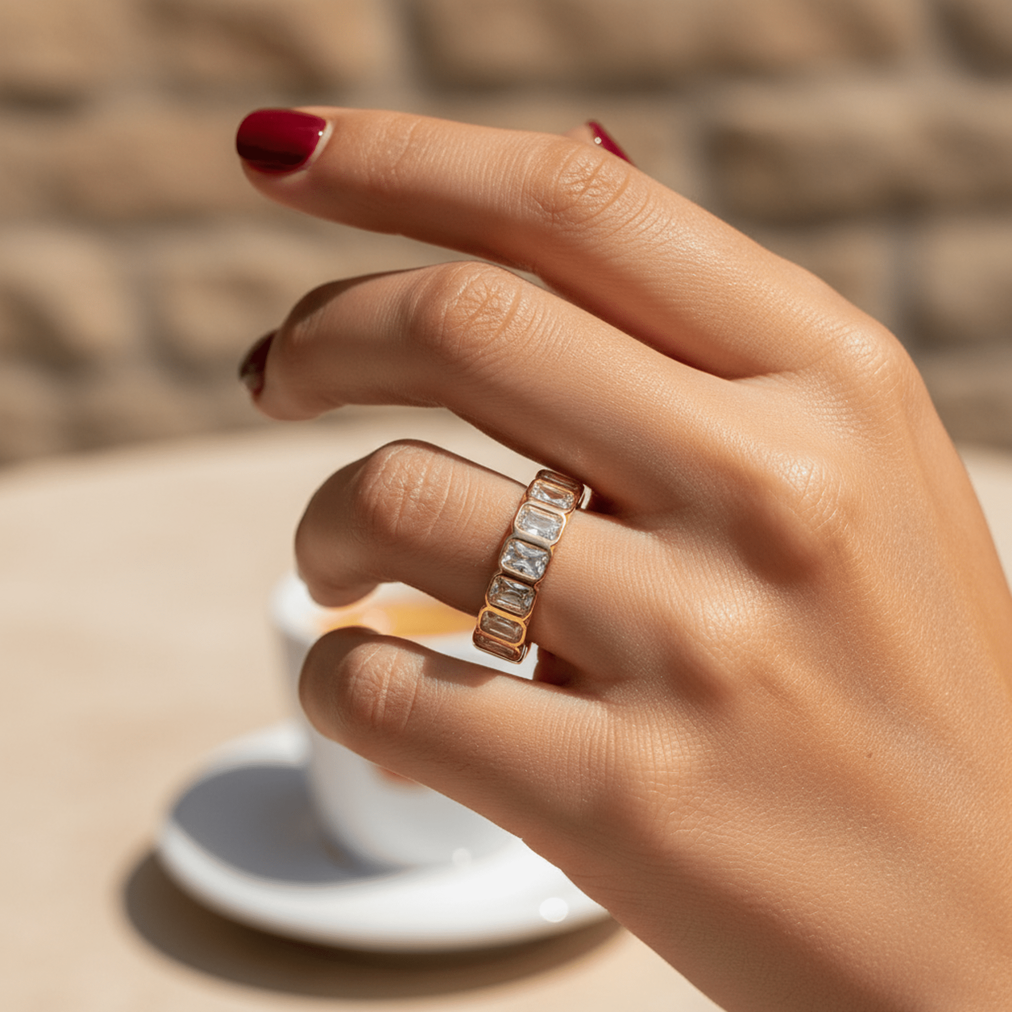 Aurore Boréale Ring - 18k Gold Plated Jewelry Switzerland