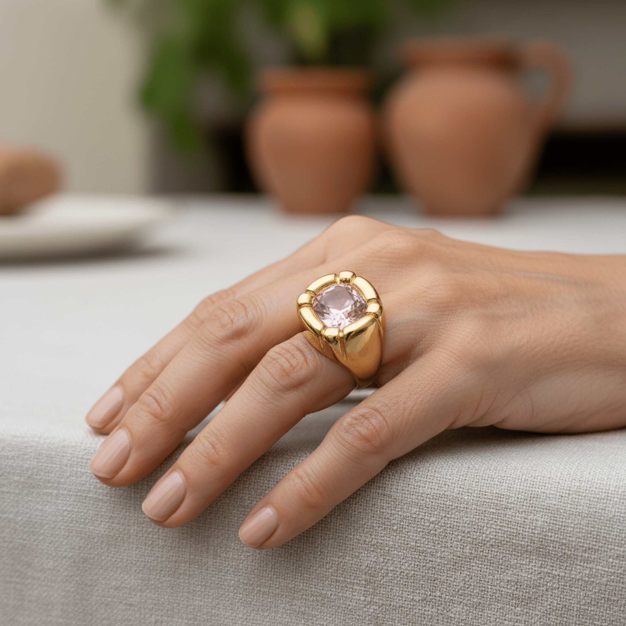 Aurore Royale Ring - 18k Gold Plated Jewelry Switzerland