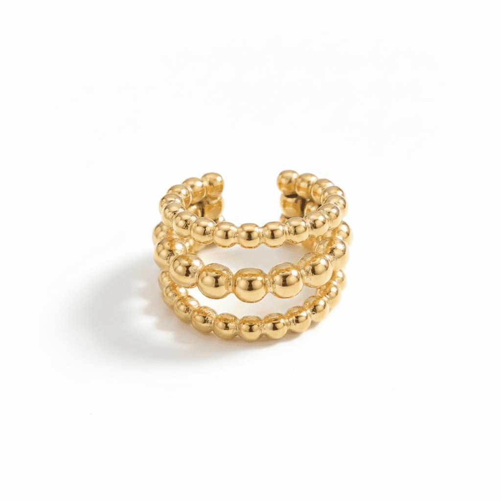 Caviar de d’Or Ear Mckella Cuffs - 18k Gold Plated Jewelry Switzerland