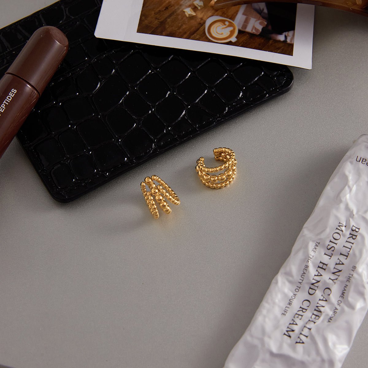 Caviar d’Or Ear Cuffs - 18k Gold Plated Jewelry Switzerland