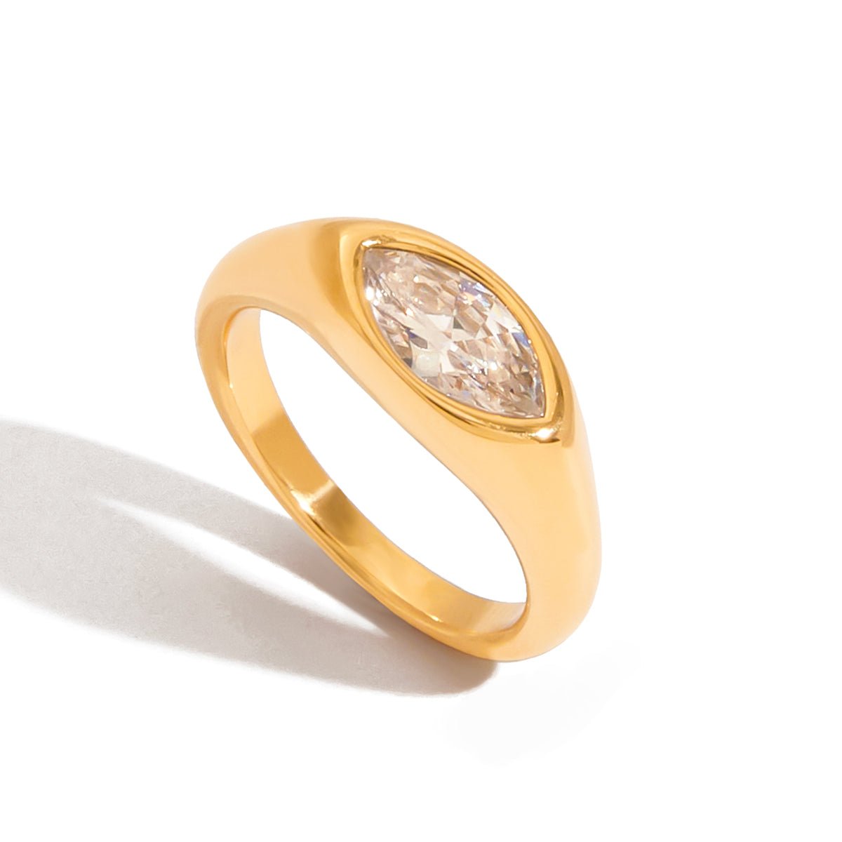 Ceil de Marquise Ring - 18k Gold Plated Jewelry Switzerland