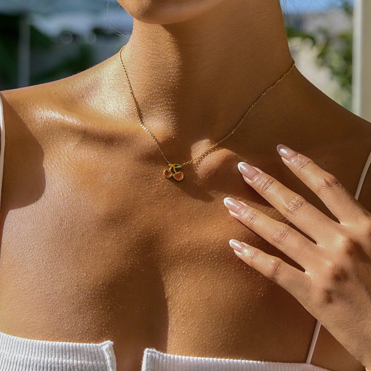 Cerise d’Éden Necklace - 18k Gold Plated Jewelry Switzerland