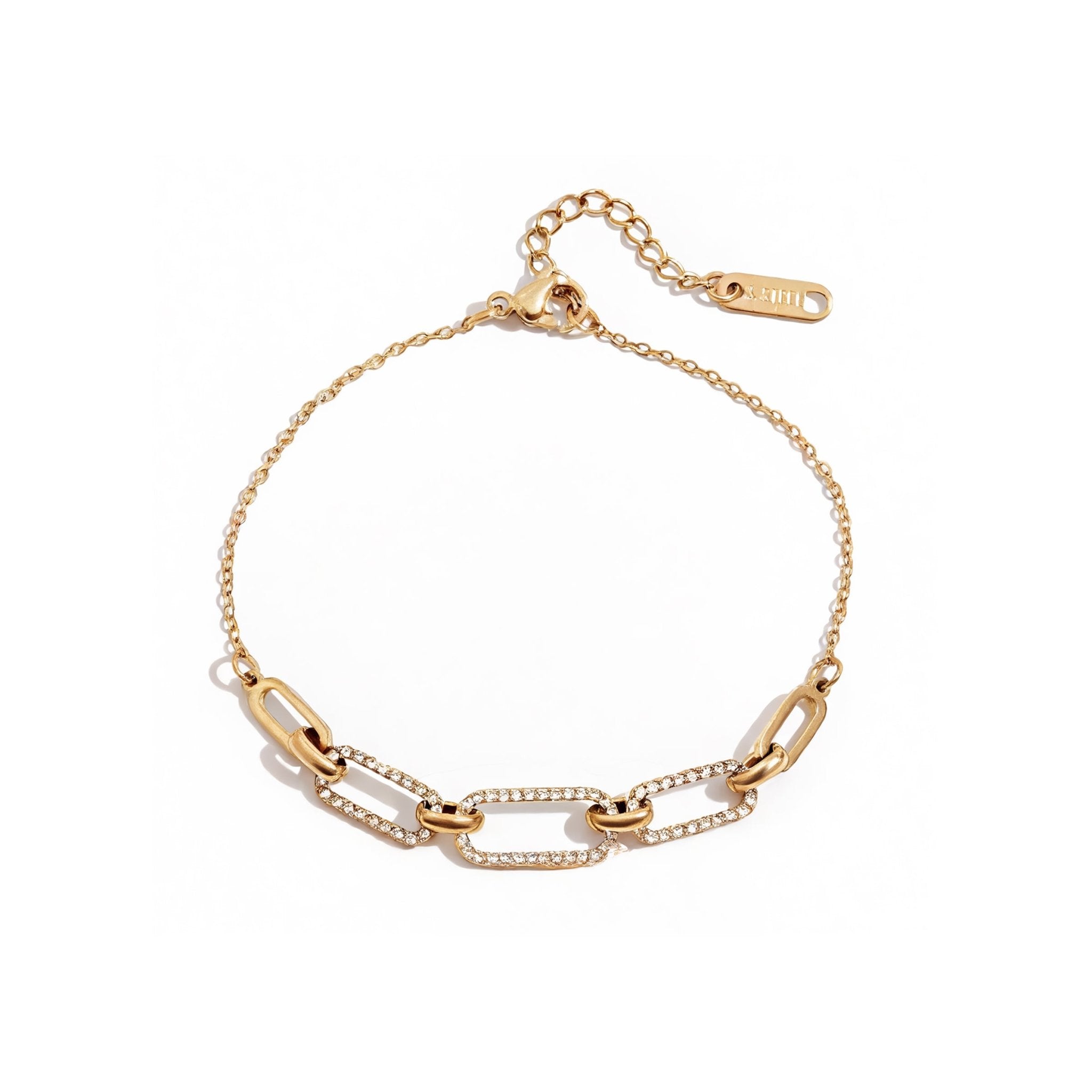 Chaîne Éblouissante Bracelet - 18k Gold Plated Jewelry Switzerland