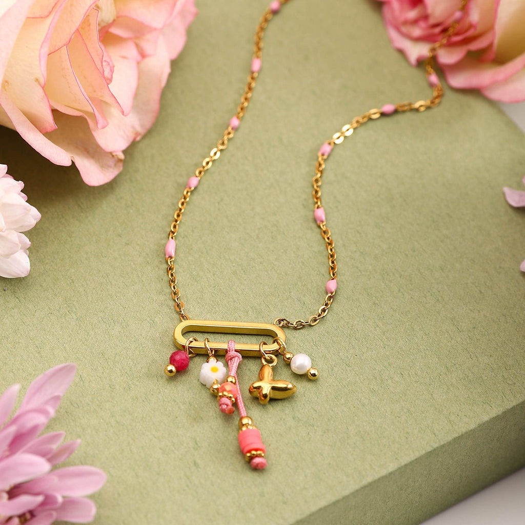 Charme Bohème Necklace - 18k Gold Plated Jewelry Switzerland