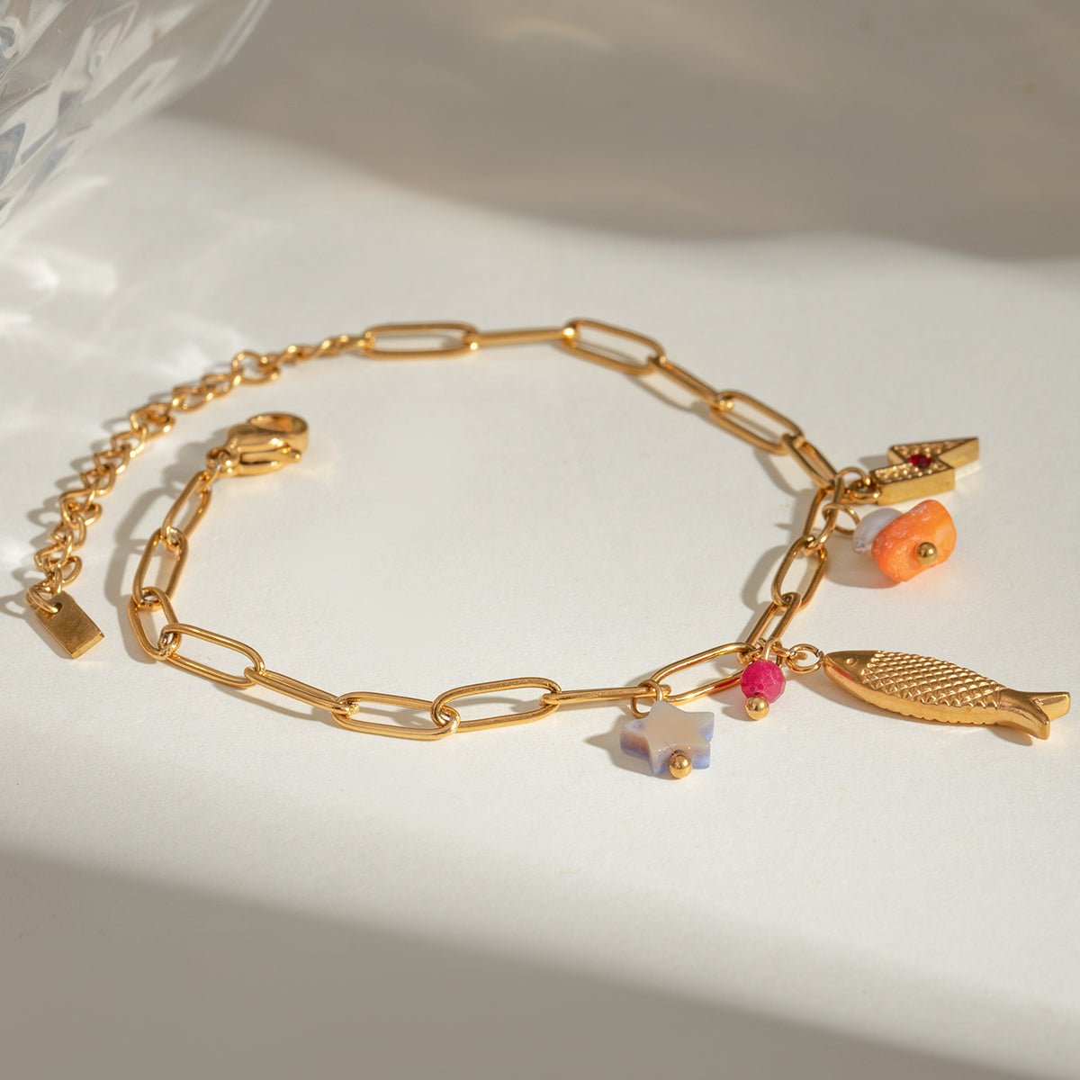 Charme Marin Étoilé Bracelet - 18k Gold Plated Jewelry Switzerland