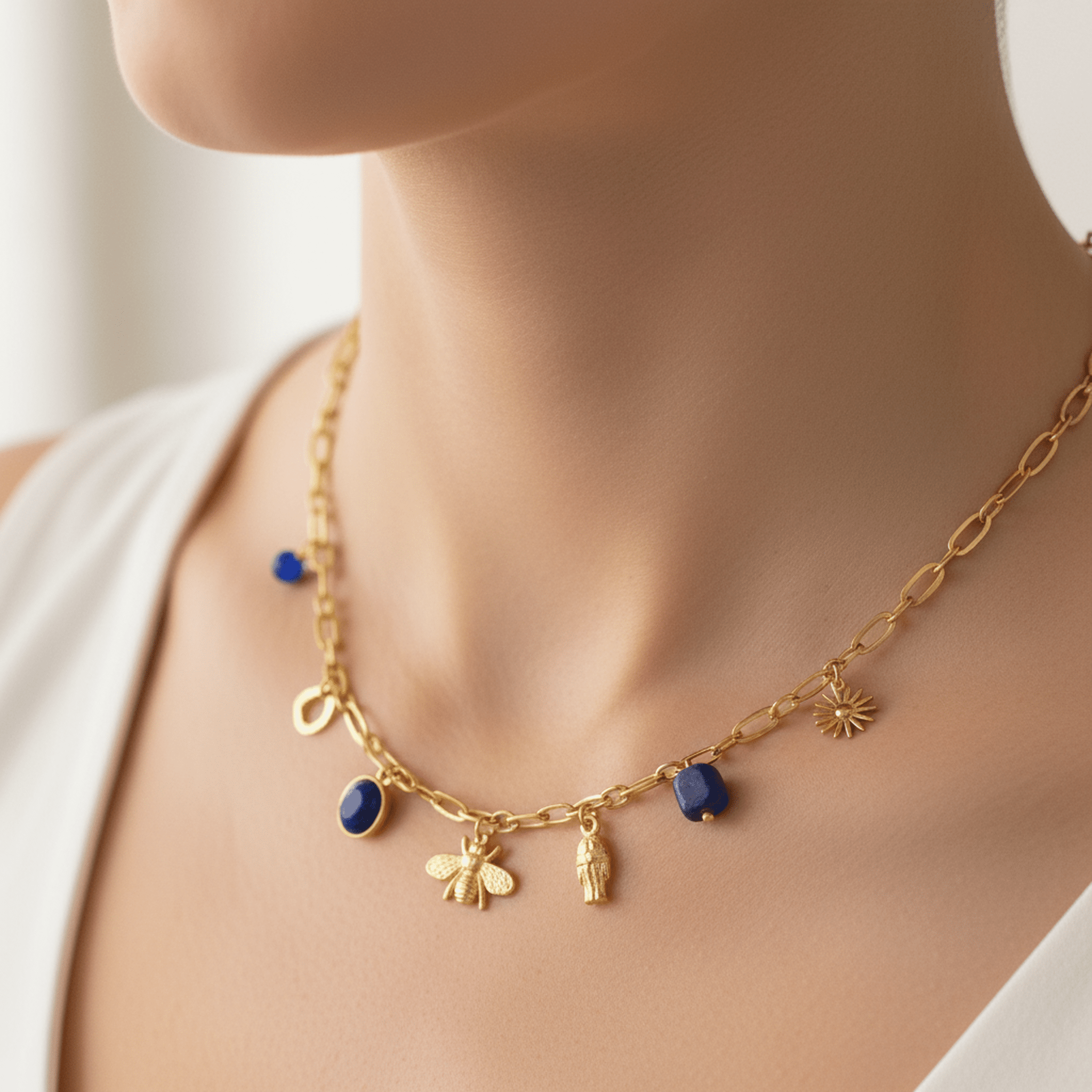 Charme Méditerranéen Necklace - 18k Gold Plated Jewelry Switzerland