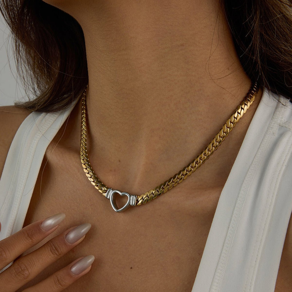 Coeur Entrelacé Necklace - 18k Gold Plated Jewelry Switzerland