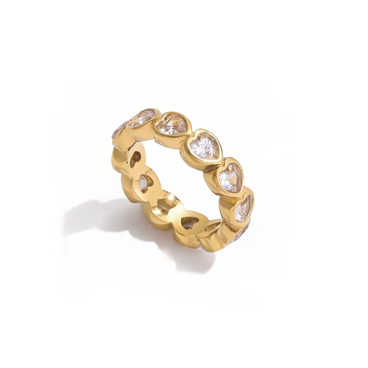 Coeur Éternel Ring - 18k Gold Plated Jewelry Switzerland