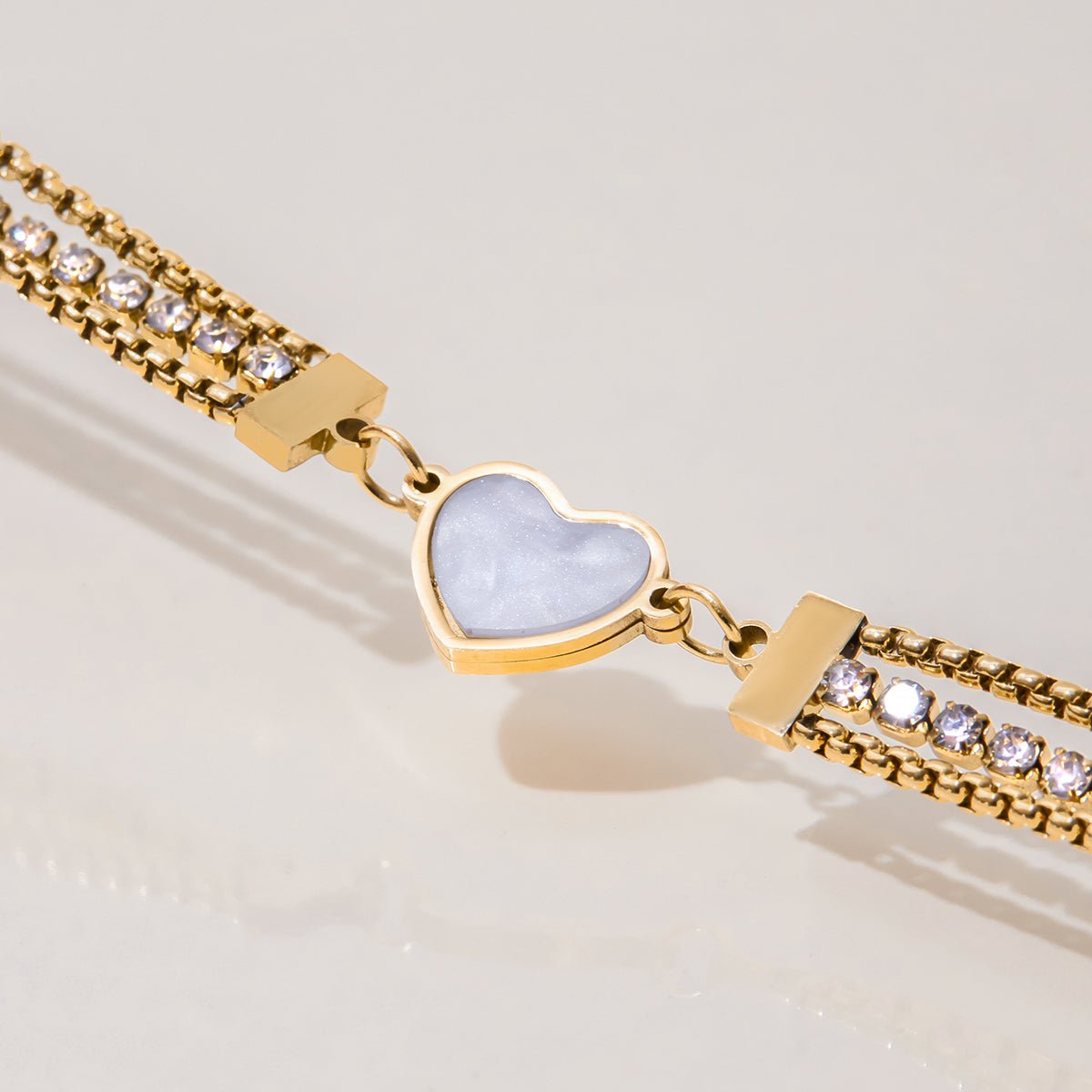 Coeur Nacrée Bracelet - 18k Gold Plated Jewelry Switzerland