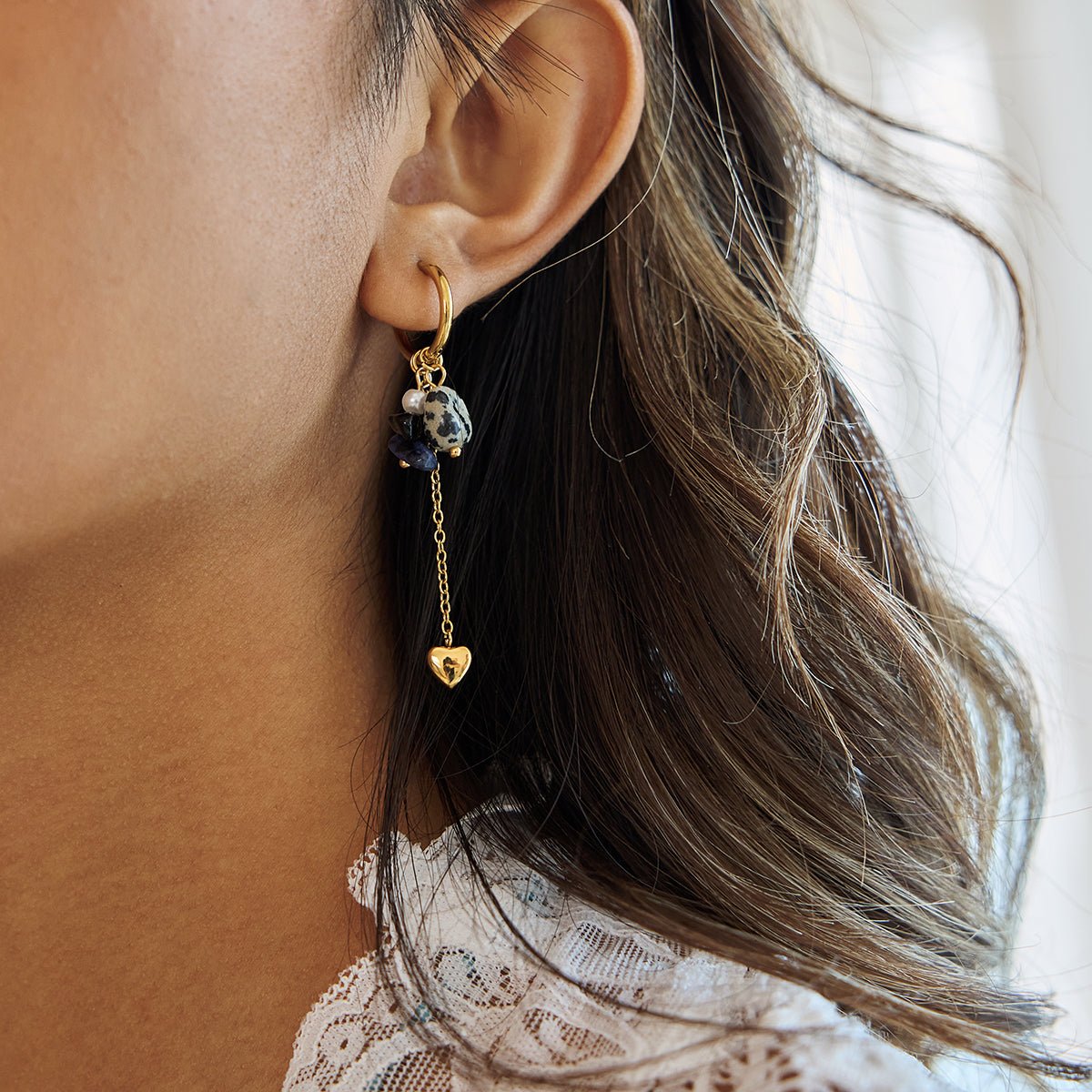 Coeur Sauvage Earrings - 18k Gold Plated Jewelry Switzerland