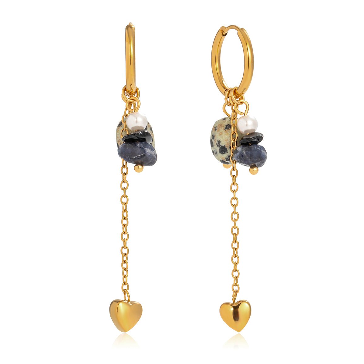 Coeur Sauvage Earrings - 18k Gold Plated Jewelry Switzerland