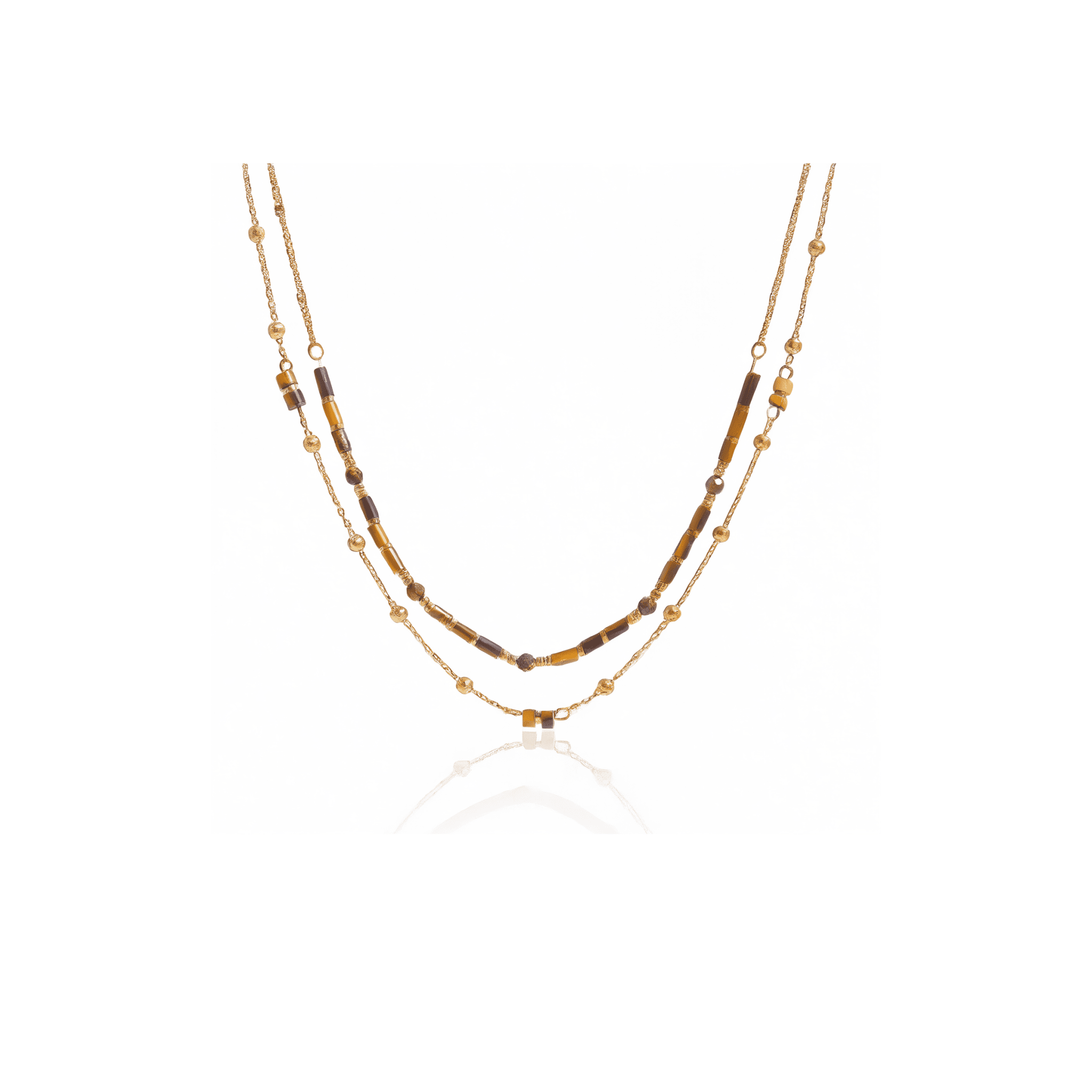 Collier Terre d’Ambre Necklace - 18k Gold Plated Jewelry Switzerland