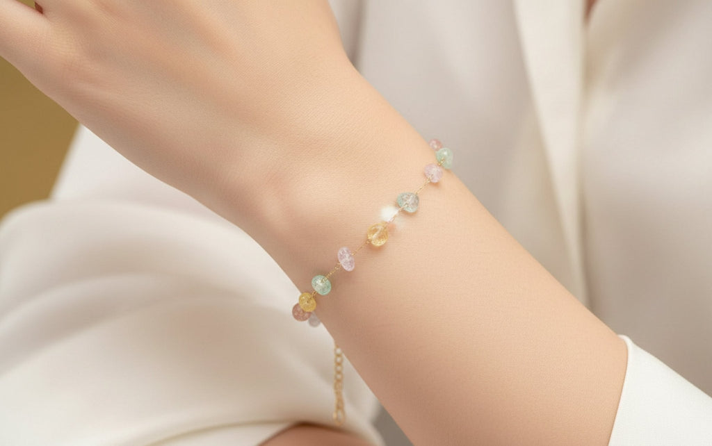 Confetti Pastel Bracelet - 18k Gold Plated Jewelry Switzerland