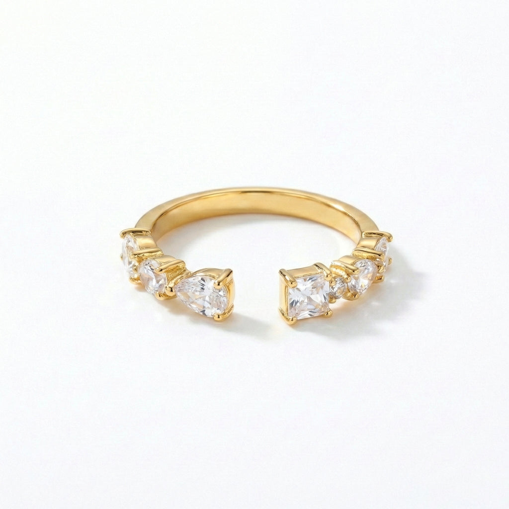 Constellation Ouverte Mckella Ring - 18k Gold Plated Jewelry Switzerland