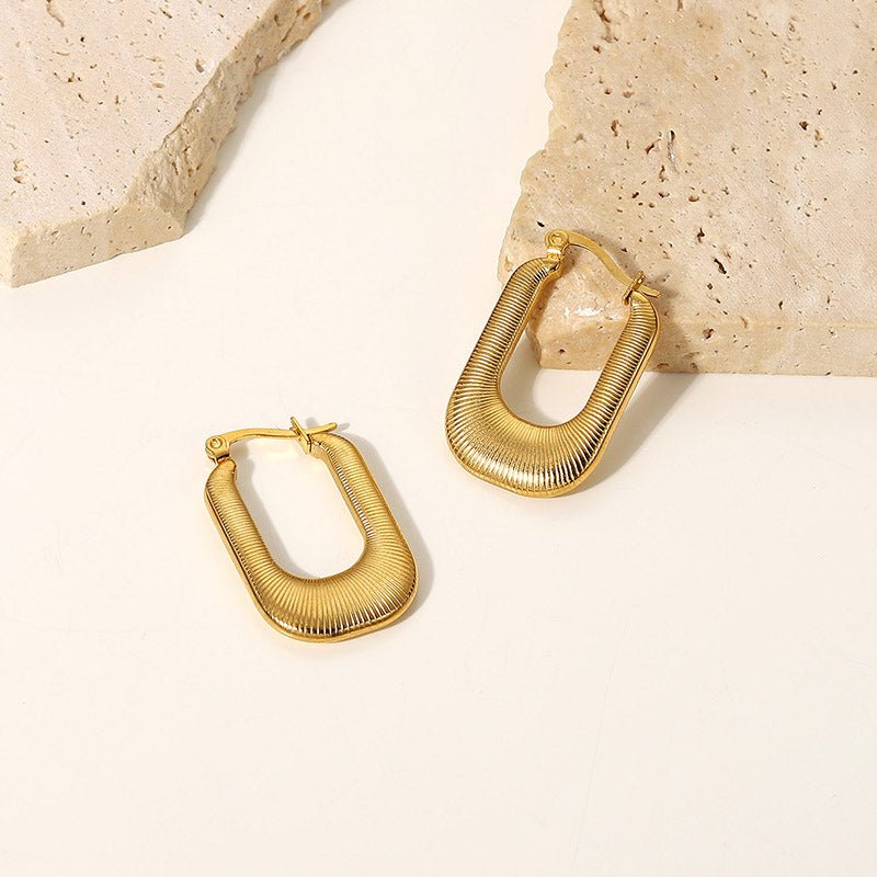 Côtes d’Or Hoops - 18k Gold Plated Jewelry Switzerland