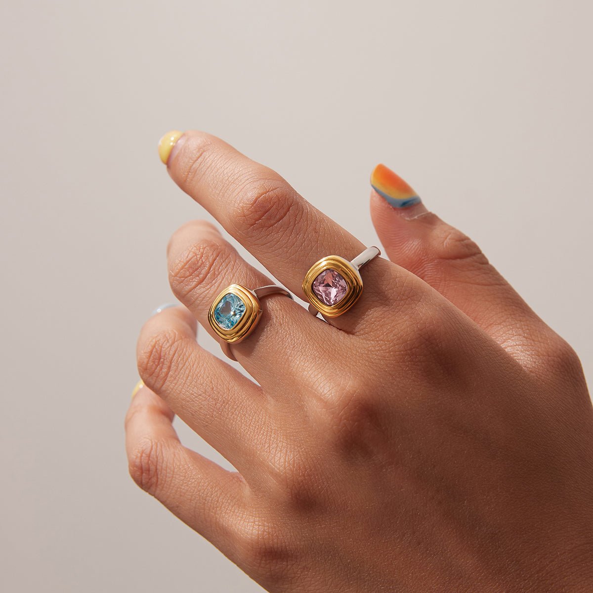 Coussin d’Aurore Ring - 18k Gold Plated Jewelry Switzerland