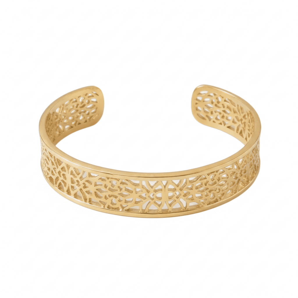 Dentelle d’Or Mckella Ara Cuff - 18k Gold Plated Jewelry Switzerland