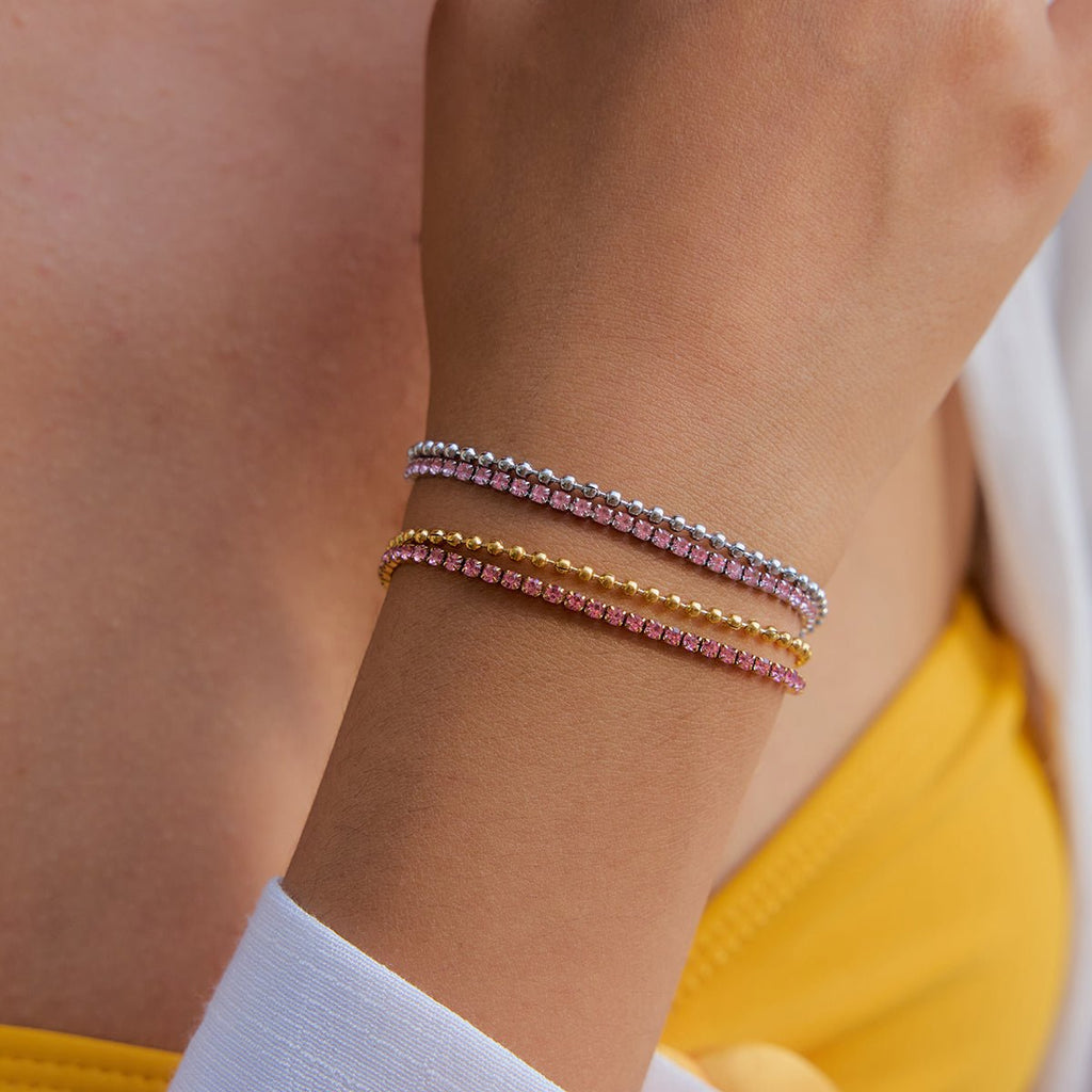 Double Chaîne d’Or Bracelet - 18k Gold Plated Jewelry Switzerland