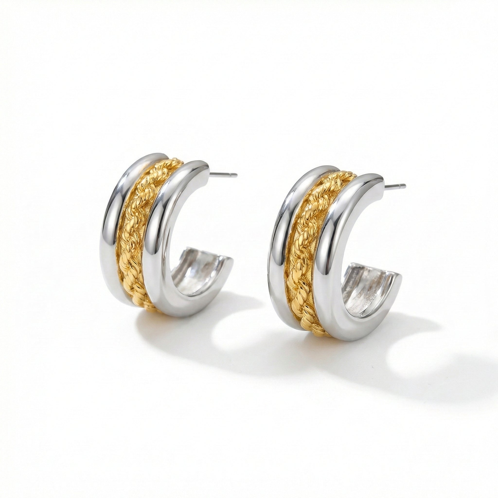 Duo de Texturé Mckella Ear Cuffs - 18k Gold Plated Jewelry Switzerland
