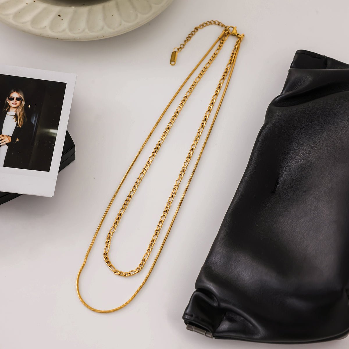 Duo Serpent d’Or Necklace - 18k Gold Plated Jewelry Switzerland