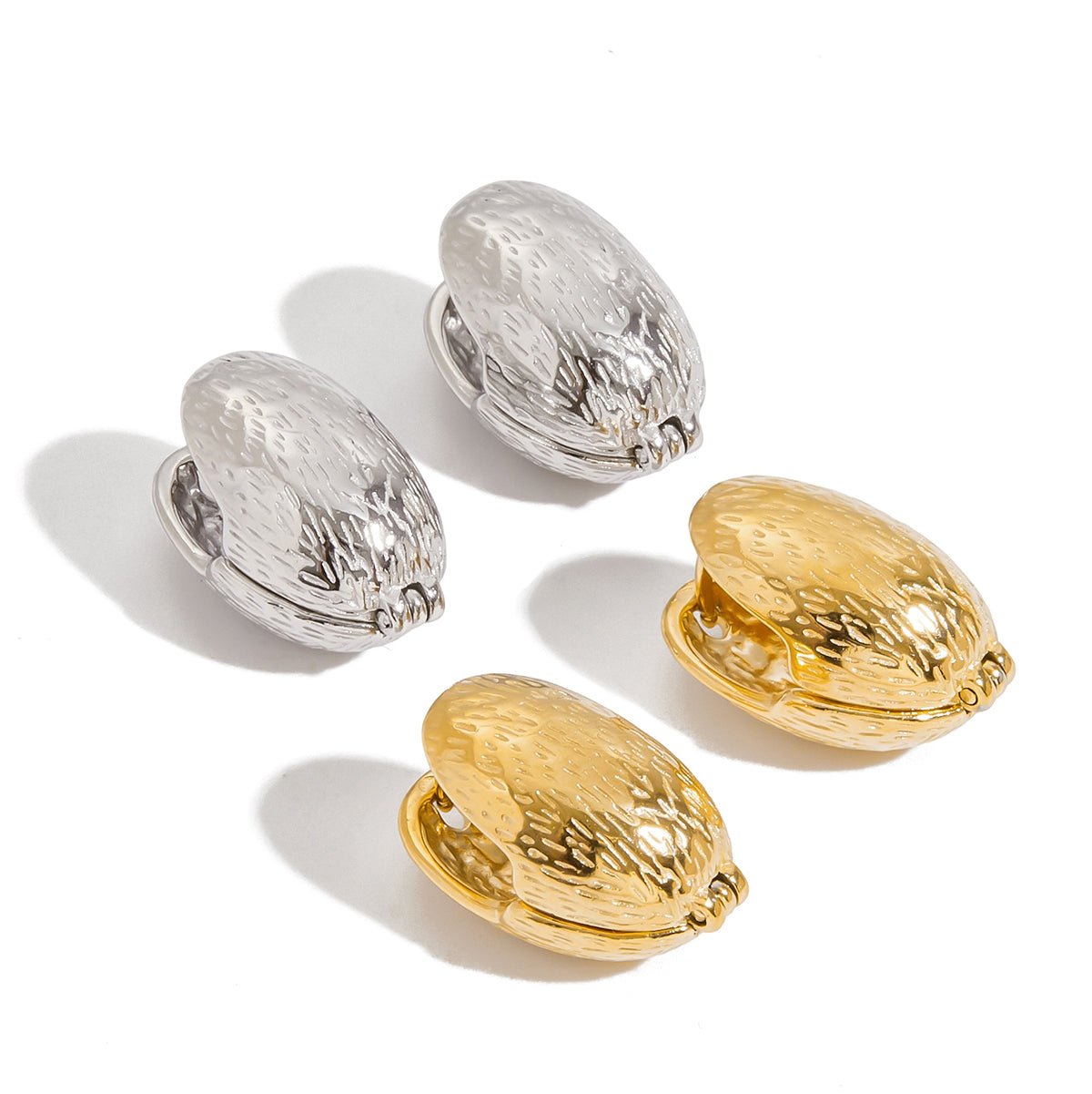 Écailles d’Or Hoops - 18k Gold Plated Jewelry Switzerland