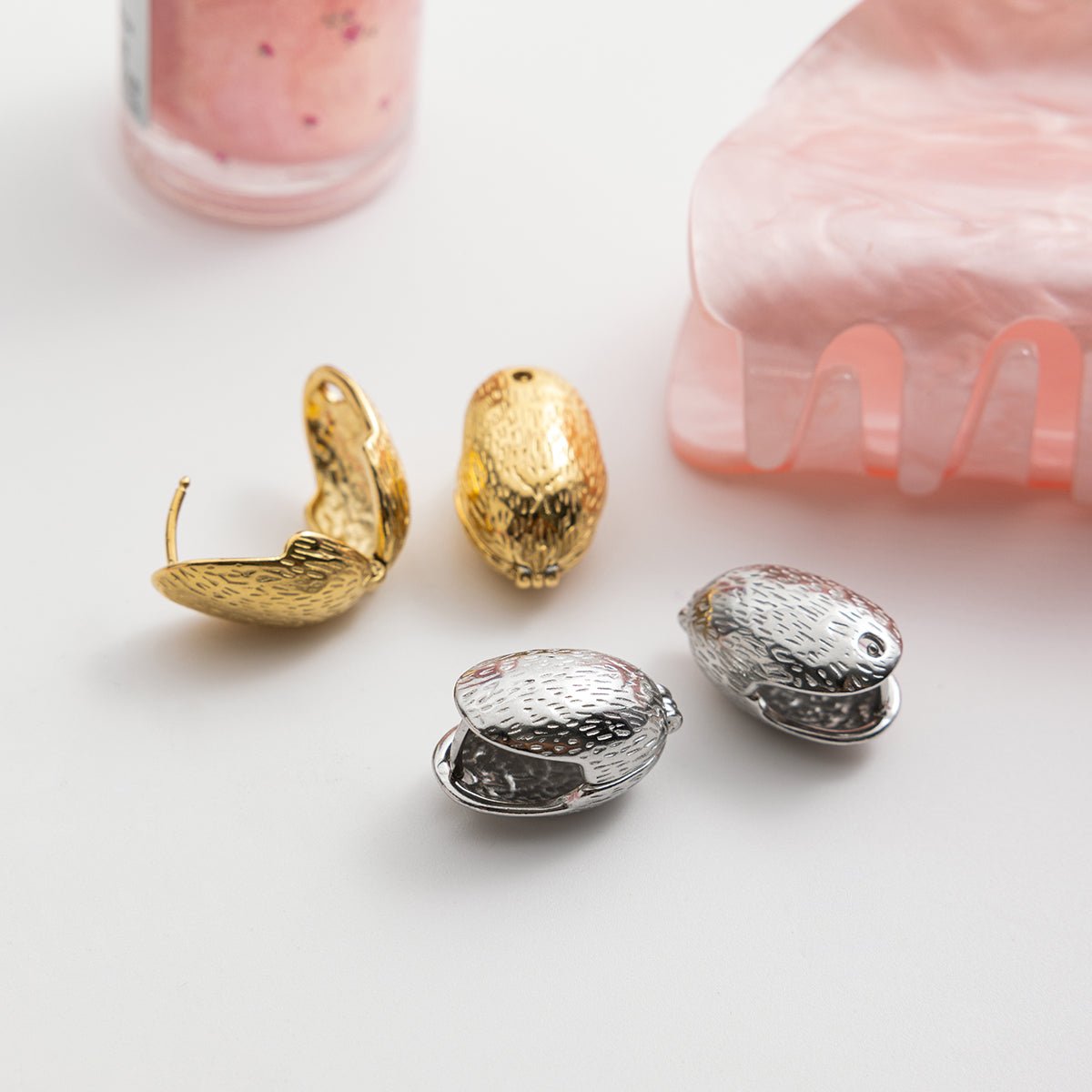 Écailles d’Or Hoops - 18k Gold Plated Jewelry Switzerland