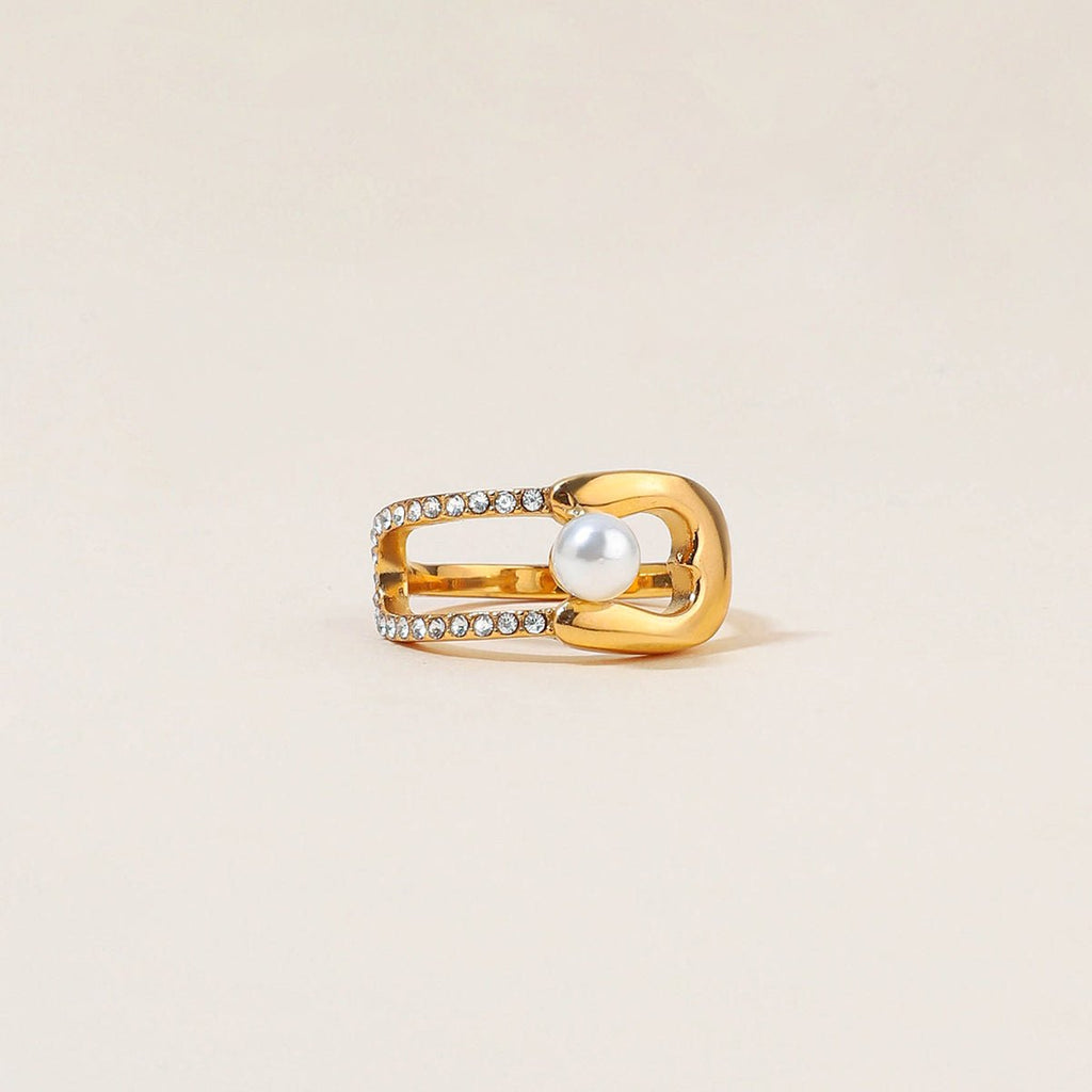 Éclat de Perle Ring - 18k Gold Plated Jewelry Switzerland