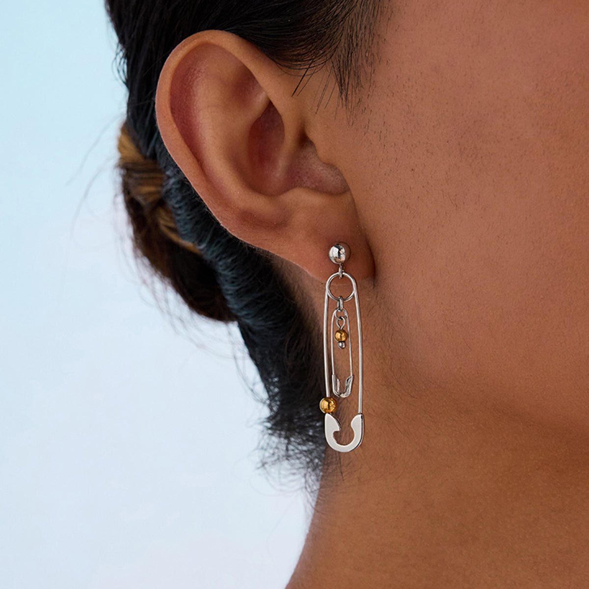 Épingle Rebelle Earrings - 18k Gold Plated Jewelry Switzerland