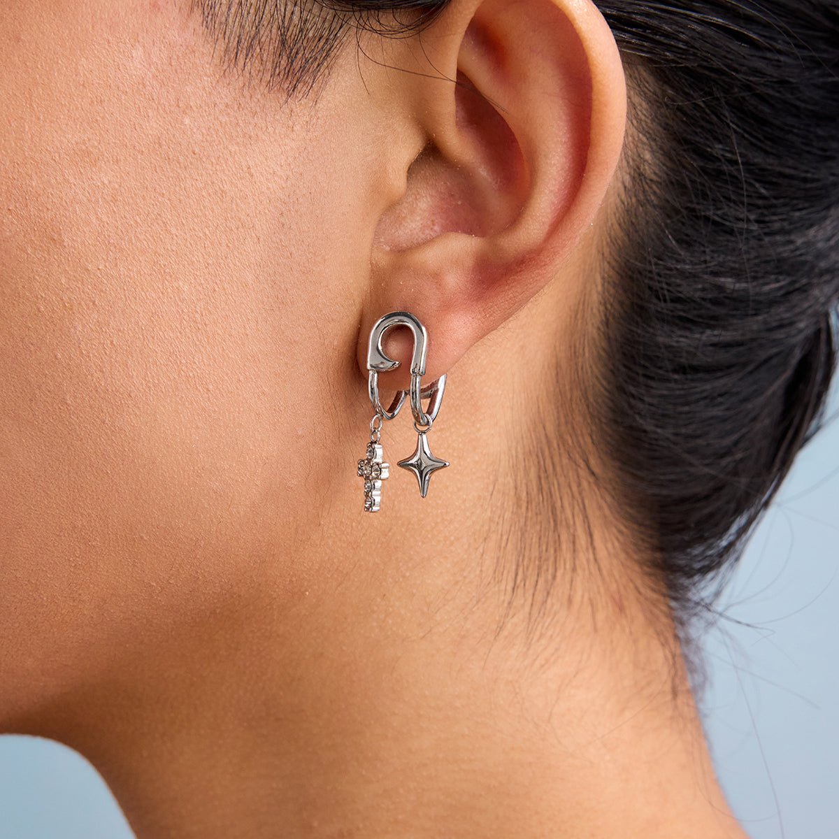 Épingle Sacrée Earrings - 18k Gold Plated Jewelry Switzerland