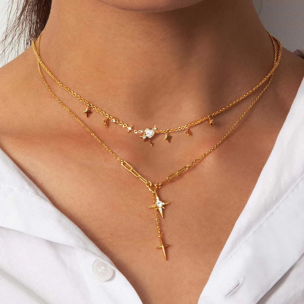 Étoile Filante Necklace - 18k Gold Plated Jewelry Switzerland