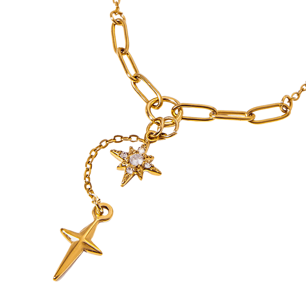 Étoile Filante Necklace - 18k Gold Plated Jewelry Switzerland