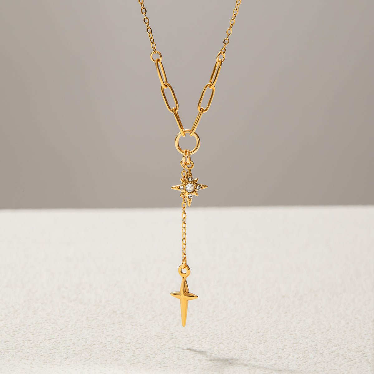Étoile Filante Necklace - 18k Gold Plated Jewelry Switzerland