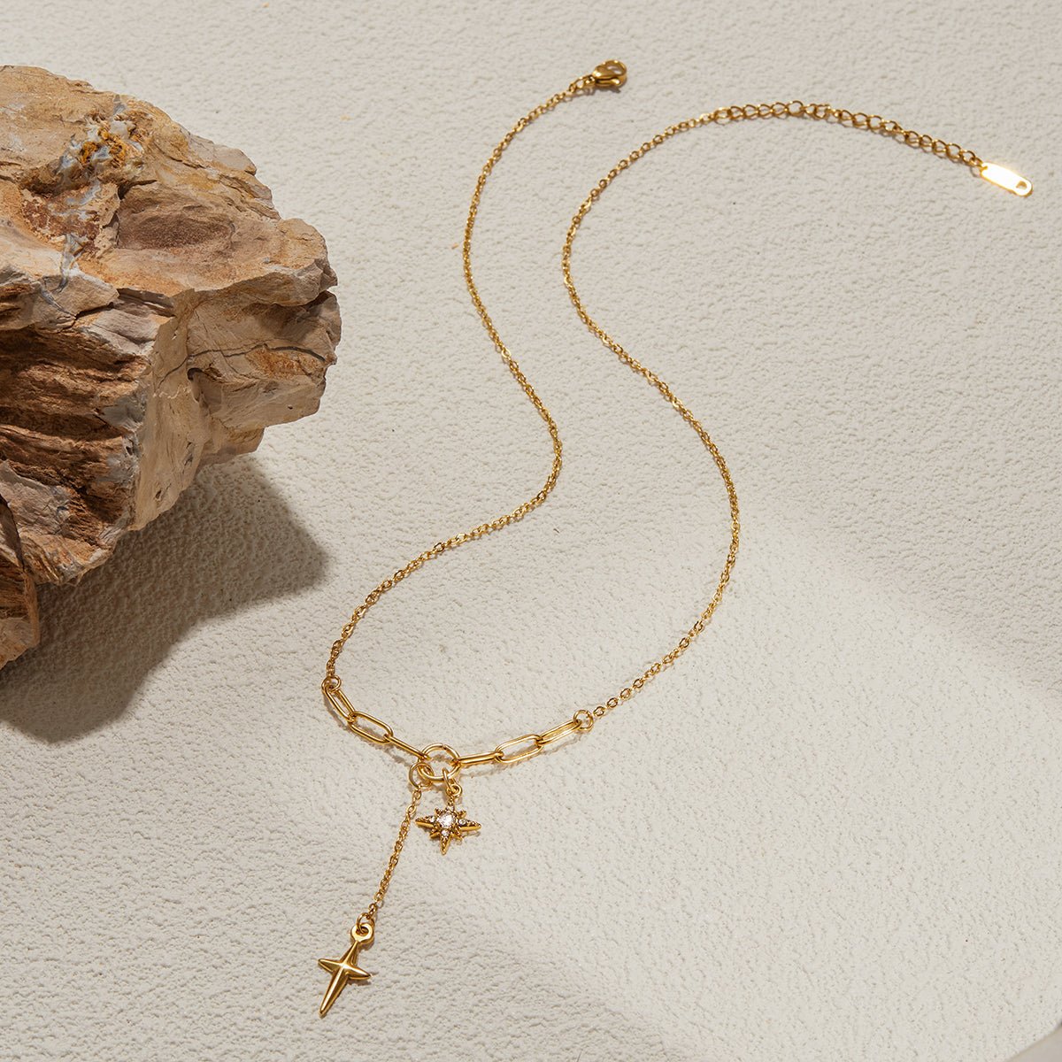 Étoile Filante Necklace - 18k Gold Plated Jewelry Switzerland