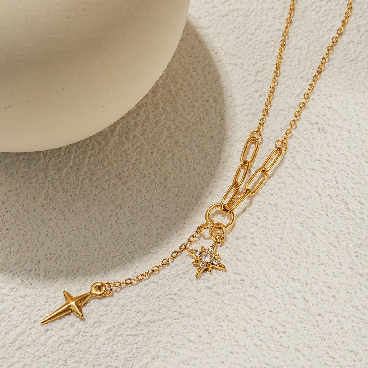 Étoile Filante Necklace - 18k Gold Plated Jewelry Switzerland
