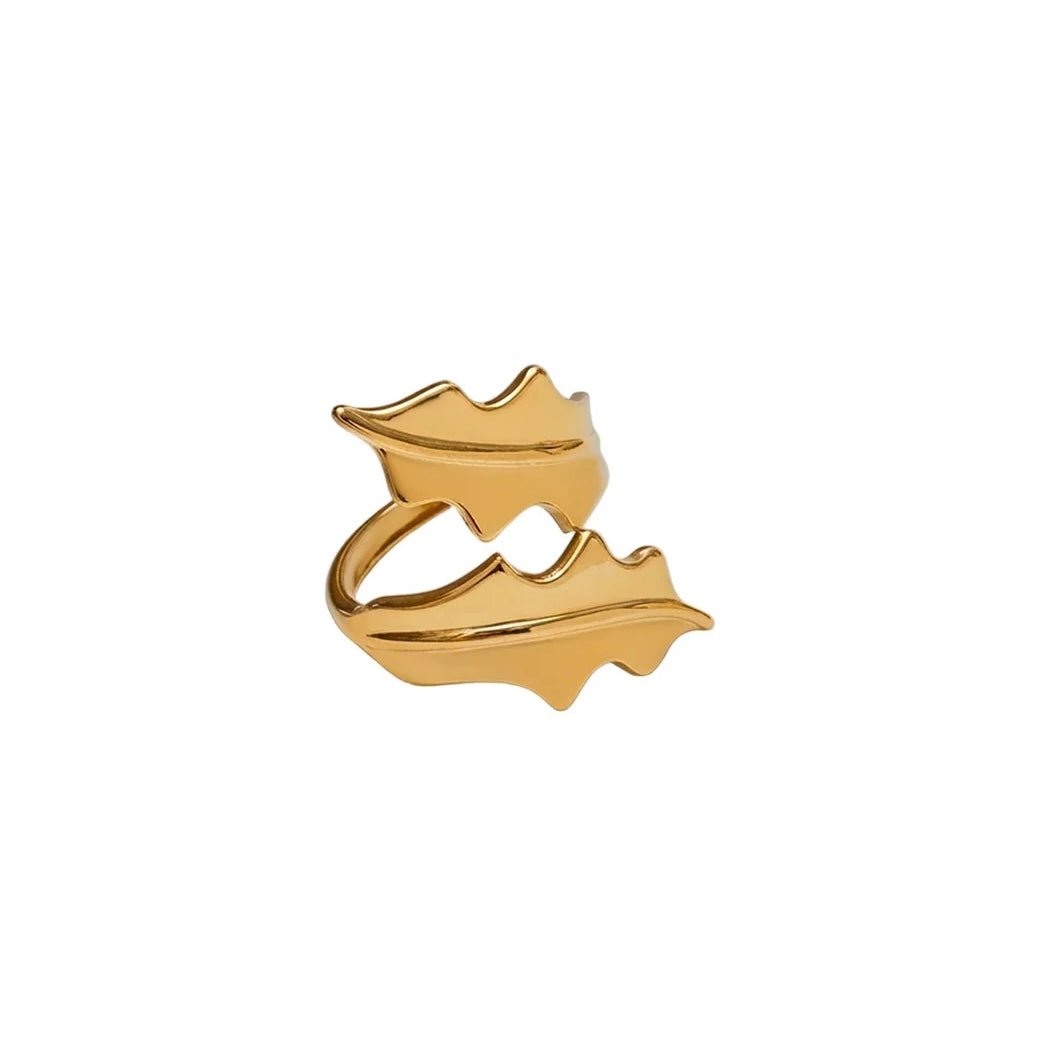 Feuille d’Or Ring - 18k Gold Plated Jewelry Switzerland