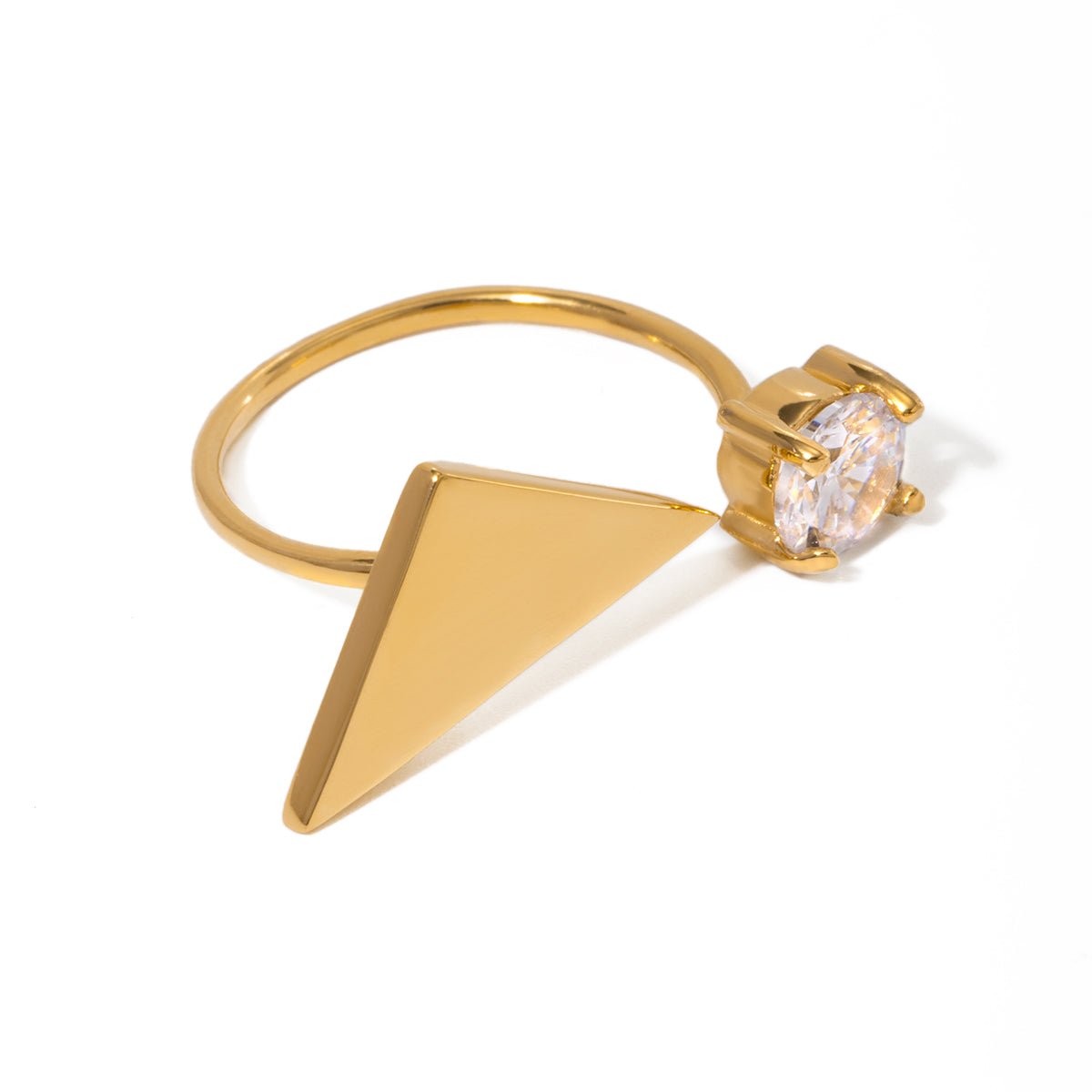 Flèche Brillante Ring - 18k Gold Plated Jewelry Switzerland