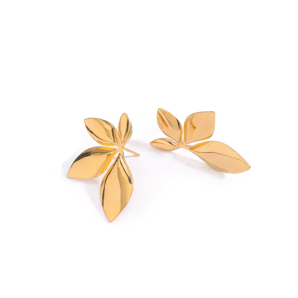 Fleur de l’Aube Earrings - 18k Gold Plated Jewelry Switzerland