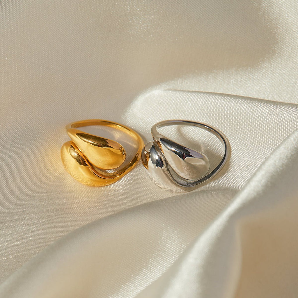 Goutte de Soleil Ring - 18k Gold Plated Jewelry Switzerland