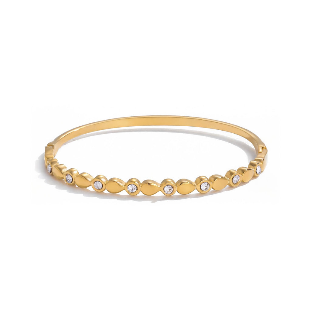 Gouttes de Lumière Bangle - 18k Gold Plated Jewelry Switzerland