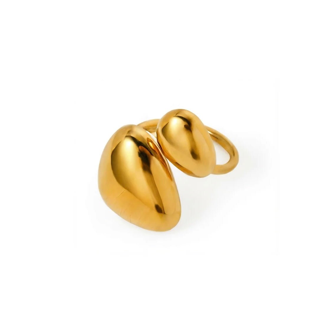 Gouttes Fusionnées Ring - 18k Gold Plated Jewelry Switzerland