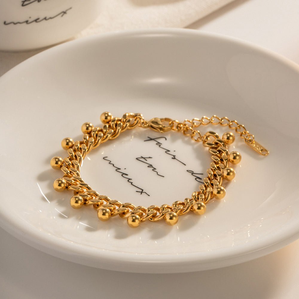 Grains de Lumière Bracelet - 18k Gold Plated Jewelry Switzerland