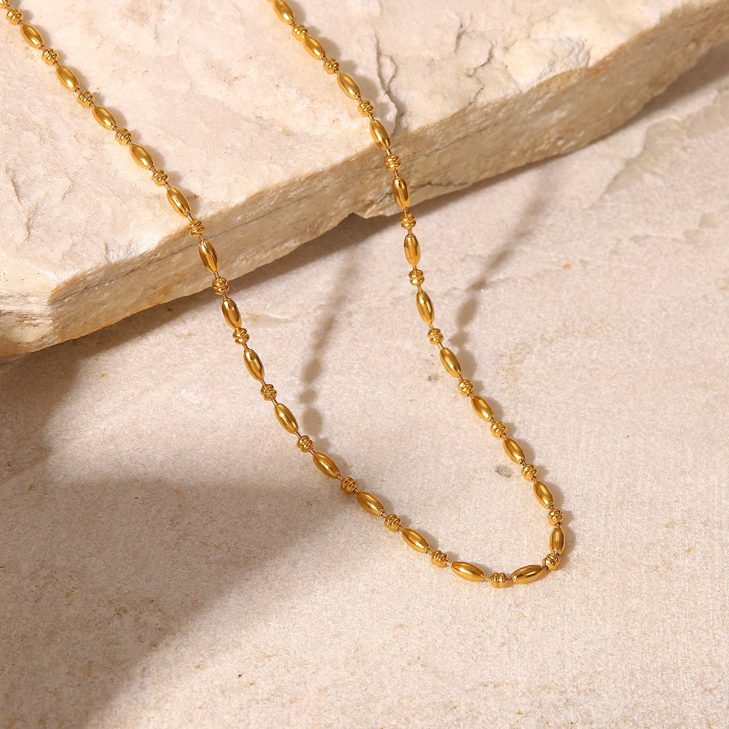 Grains d’Or Necklace - 18k Gold Plated Jewelry Switzerland