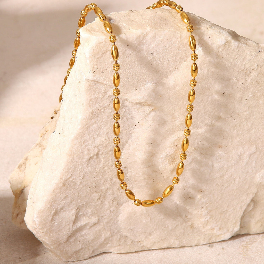 Grains d’Or Necklace - 18k Gold Plated Jewelry Switzerland