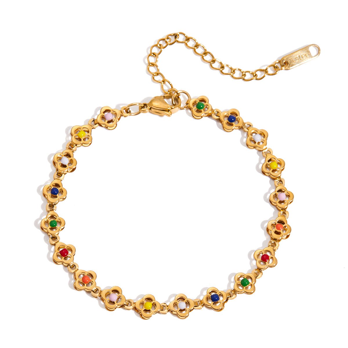 Guirlande Arc - en - Ciel Bracelet - 18k Gold Plated Jewelry Switzerland