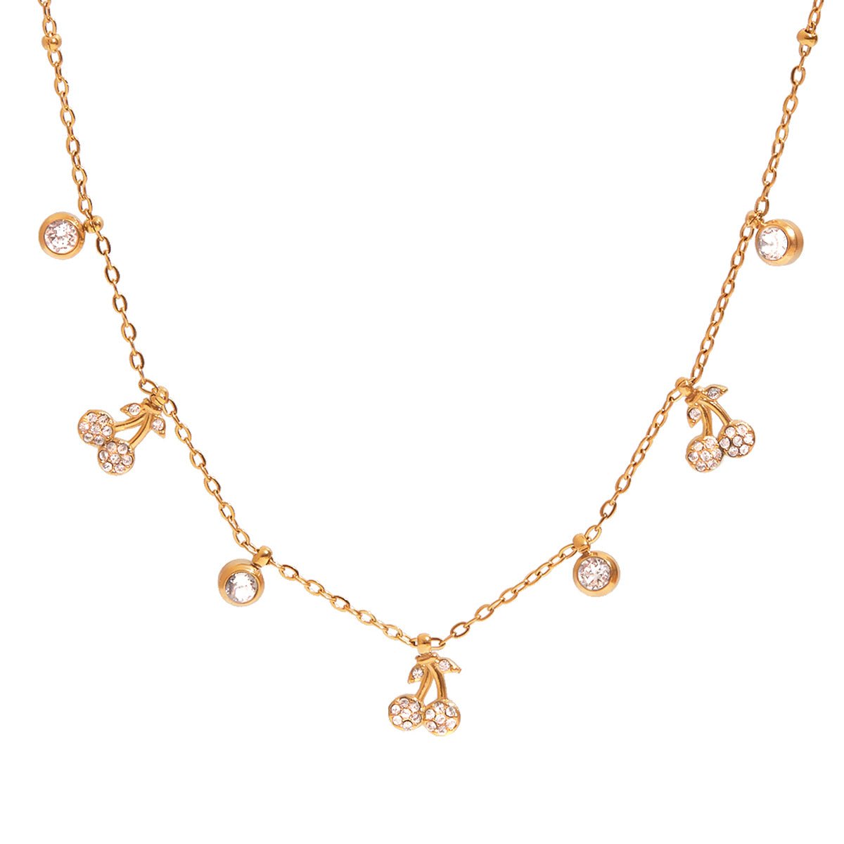 Guirlande de Cerises Necklace - 18k Gold Plated Jewelry Switzerland