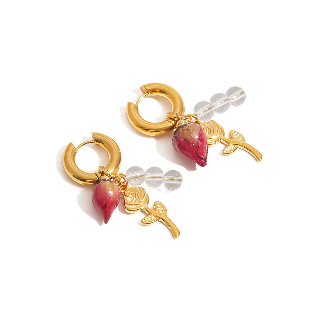 Jardin Éternel Earrings - 18k Gold Plated Jewelry Switzerland