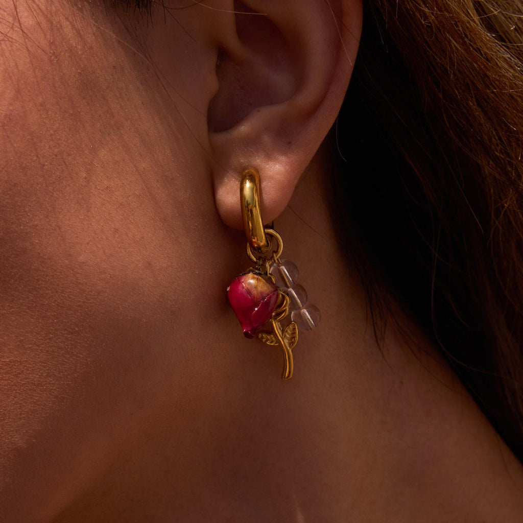 Jardin Éternel Earrings - 18k Gold Plated Jewelry Switzerland