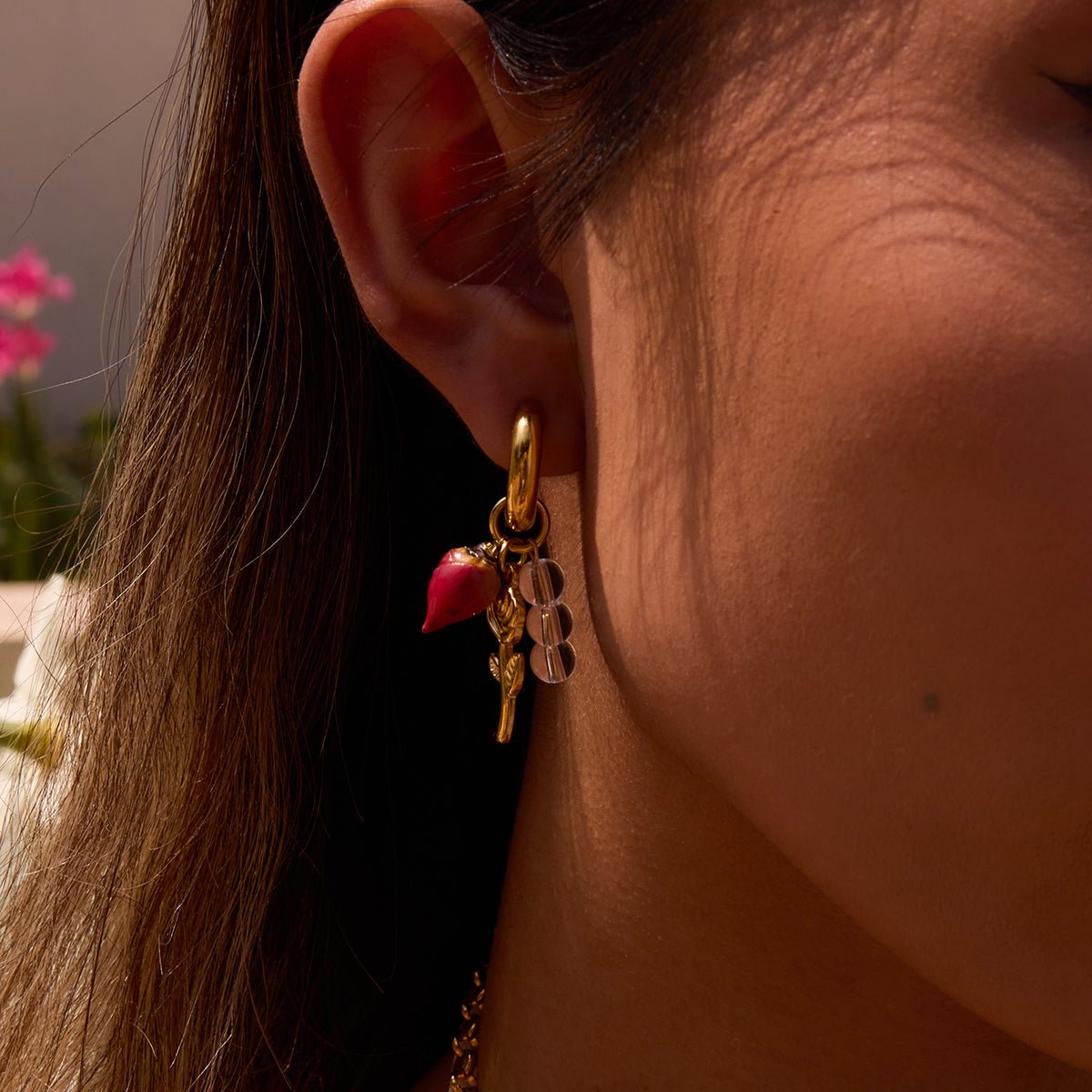Jardin Éternel Earrings - 18k Gold Plated Jewelry Switzerland